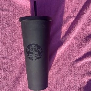 Limited Edition Starbucks Smooth Matte Black Tumbler
